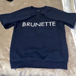 Brunette The Label navy blue crewneck
